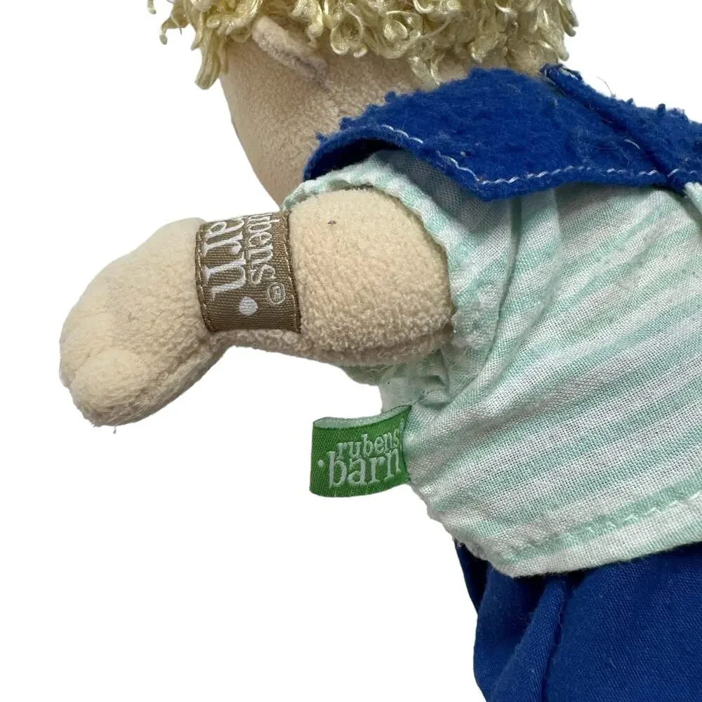 RUBENS BARN Cutie Adam Classic Plush Doll Sailor Blonde Hair Blue Eyes Stripe